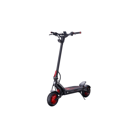 Kaabo Mantis King GT Der ganz neue Kaabo Mantis GT King Elektroroller bietet eine hervorragende Balance aus Erschwinglichkeit und Leistung.  Zwei leistungsstarke, bürstenlose 1100W-Motoren sorgen für spaßige Beschleunigung und können im Eco-Modus eine Reichweite von 100 km erreichen. Vordere & hintere halbhydraulische Scheibenbremse plus elektronisches ABS sorgen für volle Kontrolle und Komfort während Ihrer Fahrten. Höchstgeschwindigkeit: 70 km/h Reichweite: 100 km