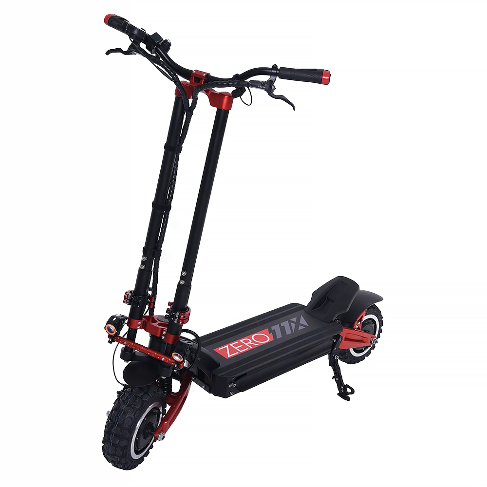 Zero 11X Extreme Zero 11X Extreme Der ZERO 11X verschiebt die Grenze zwischen dem, was einen Elektroroller und ein Motorrad trennt. Dies ist das robusteste und leistungsstärkste Modell der ZERO-Serie und es enttäuscht nicht. Wahrlich, dies ist keine Maschine für jeden Fahrer, aber wenn Sie ein Enthusiast sind, ist der ZERO 11X das, was sich jeder enthusiastische Fahrer wünscht. Ausgestattet mit zwei 1600W Hochgeschwindigkeitsmotoren, die eine Spitzengeschwindigkeit von 95 kmh erreichen, ist die ZERO 11X das ultimative Spielgerät für Nervenkitzel. Die Zero 11X ist mit 11-Zoll Off-Road-Reifen ausgestattet, die jeden Straßenbelag mit Leichtigkeit bewältigen können. Topspeed: 95 km/h Reichweite: 120km Highlights: Äußerst leistungsstarke, duale 1600W-Motoren, doppelte Lenkstange.