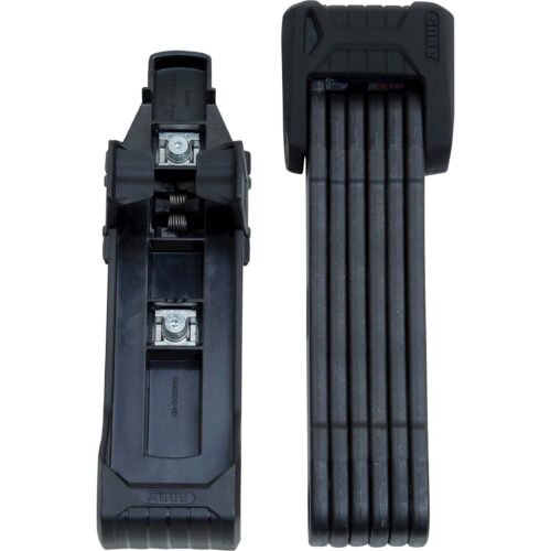 Abus ART2 Faltschloss 90CM Das beste Faltschloss von Abus mit einer Gesamtlänge von 90 cm. Das Schloss ist ART2-zertifiziert und kann daher in Kombination mit den meisten Fahrradversicherungen verwendet werden. Es wird mit einer praktischen Halterung geliefert, sodass es einfach am Rahmen montiert werden kann.