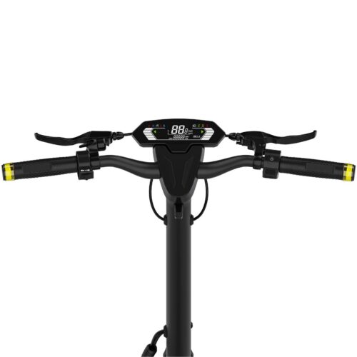 KingSong N14 KingSong N14 Der KingSong N14 wurde mit dem modernen urbanen Pendler im Sinn entwickelt. Sein kraftvoller 500W-Motor mit einer Spitzenleistung von 900W ermöglicht es dir, mühelos Geschwindigkeiten von bis zu 40 km/h zu erreichen – ideal, um effizient durch den Stadtverkehr zu navigieren. Der langlebige 48V 10,4Ah Akku bietet eine beeindruckende Reichweite von bis zu 60 km, sodass du längere Strecken zurücklegen kannst, ohne dir Gedanken über das Aufladen machen zu müssen. Wichtigste Merkmale des KingSong N14: • Motorleistung: 500W bürstenloser Motor (Spitzenleistung bis zu 900W) • Höchstgeschwindigkeit: Bis zu 35 km/h • Akku: 48V 10,4Ah Lithiumbatterie • Reichweite: Bis zu 40 km (abhängig von Gewicht, Gelände und Fahrstil) • Bremssystem: Doppelte Bremsen – elektronische Bremse und Scheibenbremse • Federung: Doppelfederung (vorne und hinten) für zusätzlichen Komfort • Reifen: 9-Zoll-Luftreifen mit Profil für besseren Grip und Stoßdämpfung • Display: Helles LCD-Display mit Anzeige von Geschwindigkeit, Akkustand und Fahrmodus • Konnektivität: Unterstützung für die KingSong-App (Bluetooth) • Beleuchtung: Vorder-, Rück- und Bremslichter für bessere Sichtbarkeit • Maximale Belastung: Bis zu 120 kg • Gewicht des Scooters: Ca. 19,8 kg • Klappbares Design: Kompakt zusammenklappbar für einfachen Transport und platzsparende Aufbewahrung