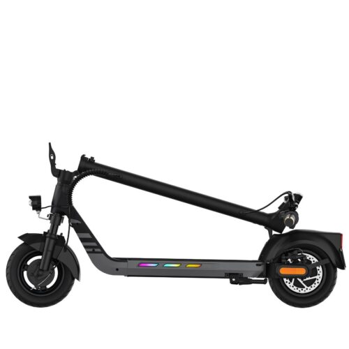 KingSong N14 KingSong N14 Der KingSong N14 wurde mit dem modernen urbanen Pendler im Sinn entwickelt. Sein kraftvoller 500W-Motor mit einer Spitzenleistung von 900W ermöglicht es dir, mühelos Geschwindigkeiten von bis zu 40 km/h zu erreichen – ideal, um effizient durch den Stadtverkehr zu navigieren. Der langlebige 48V 10,4Ah Akku bietet eine beeindruckende Reichweite von bis zu 60 km, sodass du längere Strecken zurücklegen kannst, ohne dir Gedanken über das Aufladen machen zu müssen. Wichtigste Merkmale des KingSong N14: • Motorleistung: 500W bürstenloser Motor (Spitzenleistung bis zu 900W) • Höchstgeschwindigkeit: Bis zu 35 km/h • Akku: 48V 10,4Ah Lithiumbatterie • Reichweite: Bis zu 40 km (abhängig von Gewicht, Gelände und Fahrstil) • Bremssystem: Doppelte Bremsen – elektronische Bremse und Scheibenbremse • Federung: Doppelfederung (vorne und hinten) für zusätzlichen Komfort • Reifen: 9-Zoll-Luftreifen mit Profil für besseren Grip und Stoßdämpfung • Display: Helles LCD-Display mit Anzeige von Geschwindigkeit, Akkustand und Fahrmodus • Konnektivität: Unterstützung für die KingSong-App (Bluetooth) • Beleuchtung: Vorder-, Rück- und Bremslichter für bessere Sichtbarkeit • Maximale Belastung: Bis zu 120 kg • Gewicht des Scooters: Ca. 19,8 kg • Klappbares Design: Kompakt zusammenklappbar für einfachen Transport und platzsparende Aufbewahrung