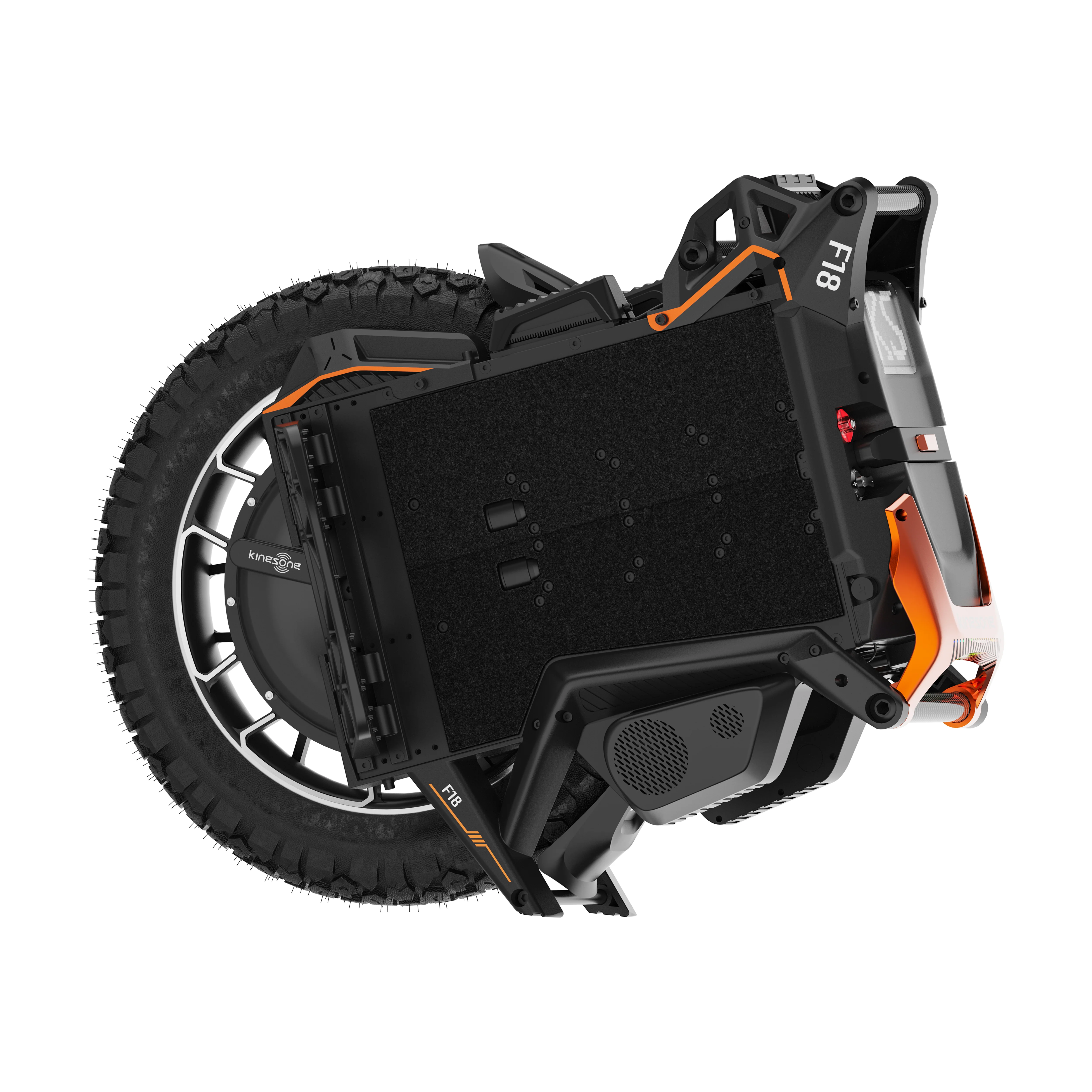 KingSong F18 - (KS-F18) KingSong F18 - (KS-F18) KingSong F18 offers up to 150 km range and 100+ km/h speed with a powerful 5,000 W motor, advanced suspension, adjustable pedals, and smart safety features for ultimate comfort and performance