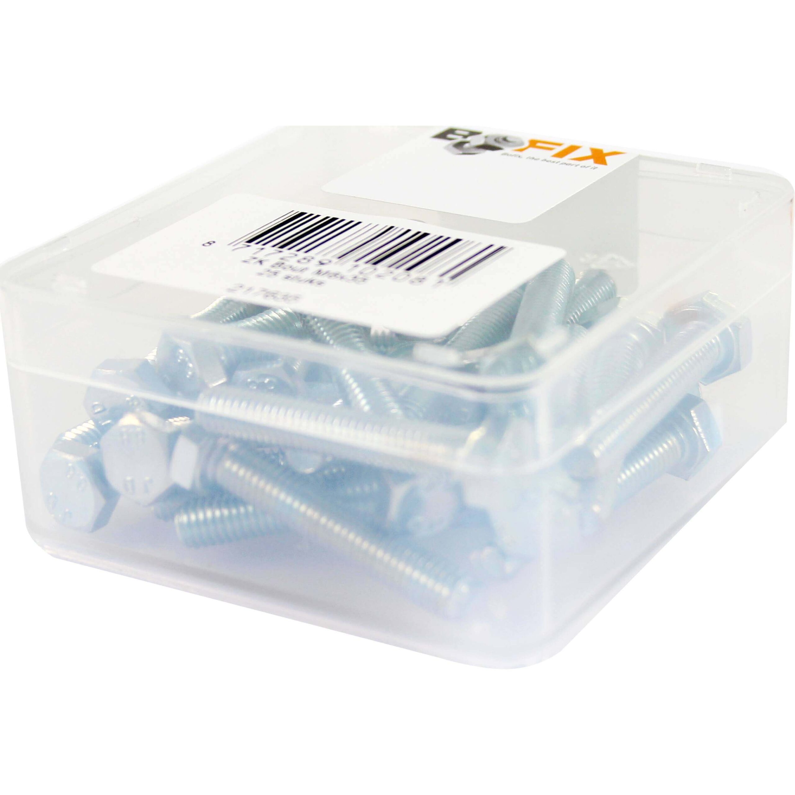 Bofix Box Hex Head Bolt M6x35 (25 Pieces)