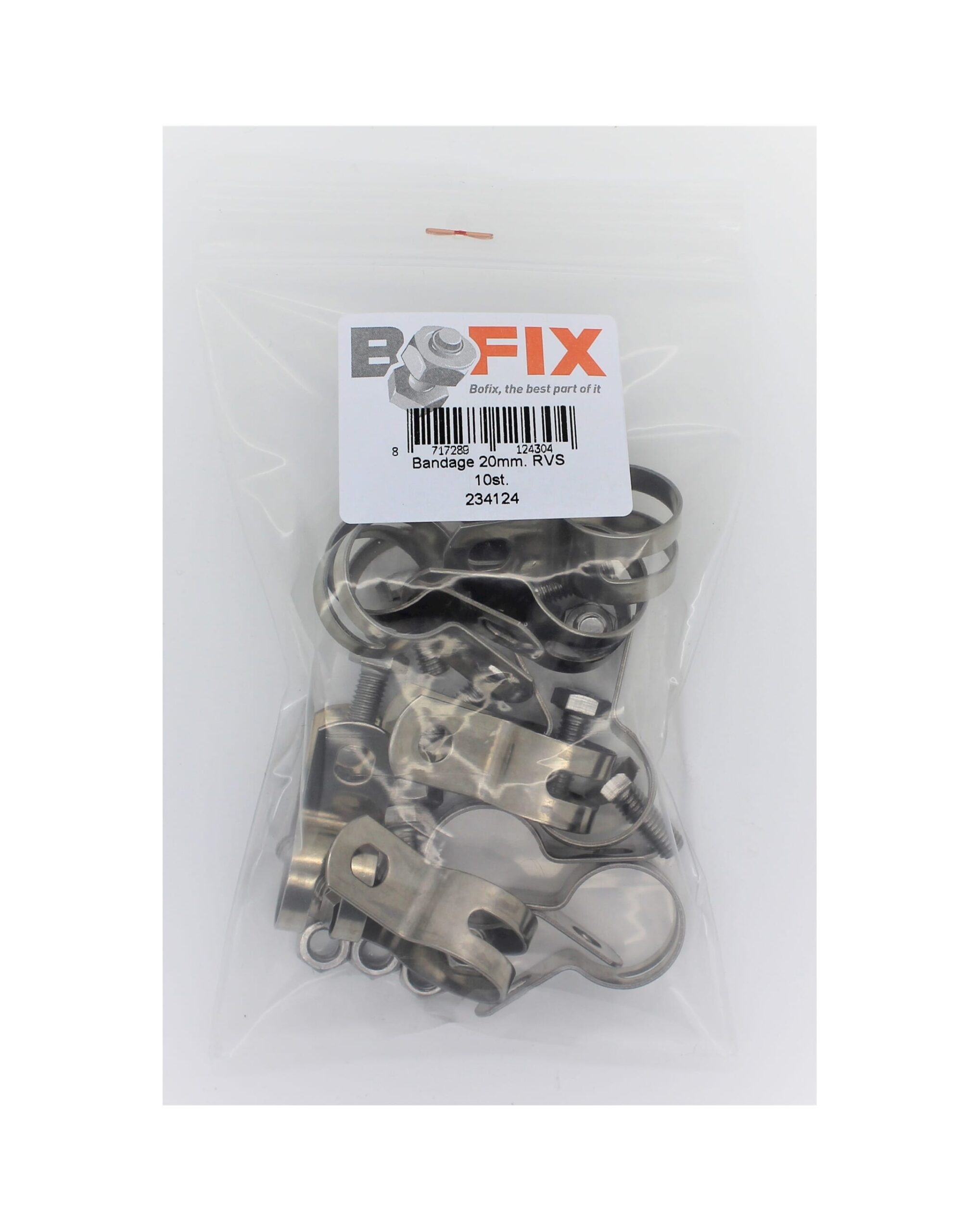 Bofix Box Brake Lining 20mm Stainless Steel (10 Pieces)