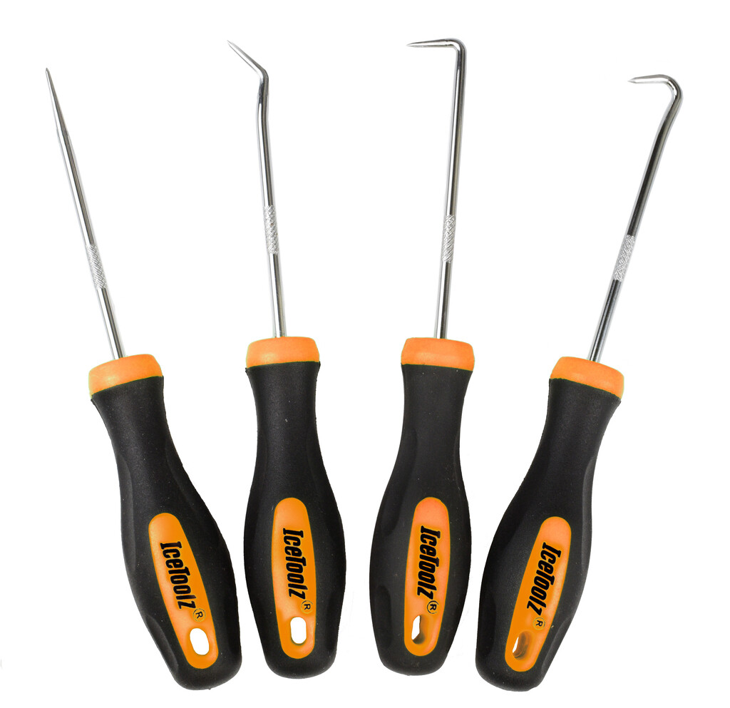 IceToolz Hook Set, Straight, 45° 90°, Bent, 4-Piece IceToolz Hook Set, Straight, 45° 90°, Bent, 4-Piece