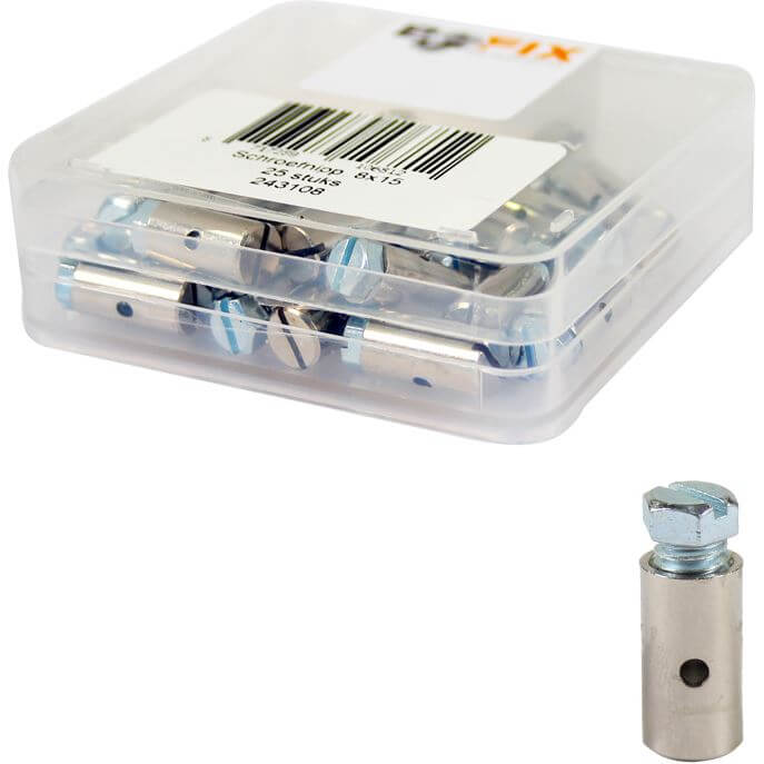 Bofix Box Screw Nipple 8x15 (25 Pieces)