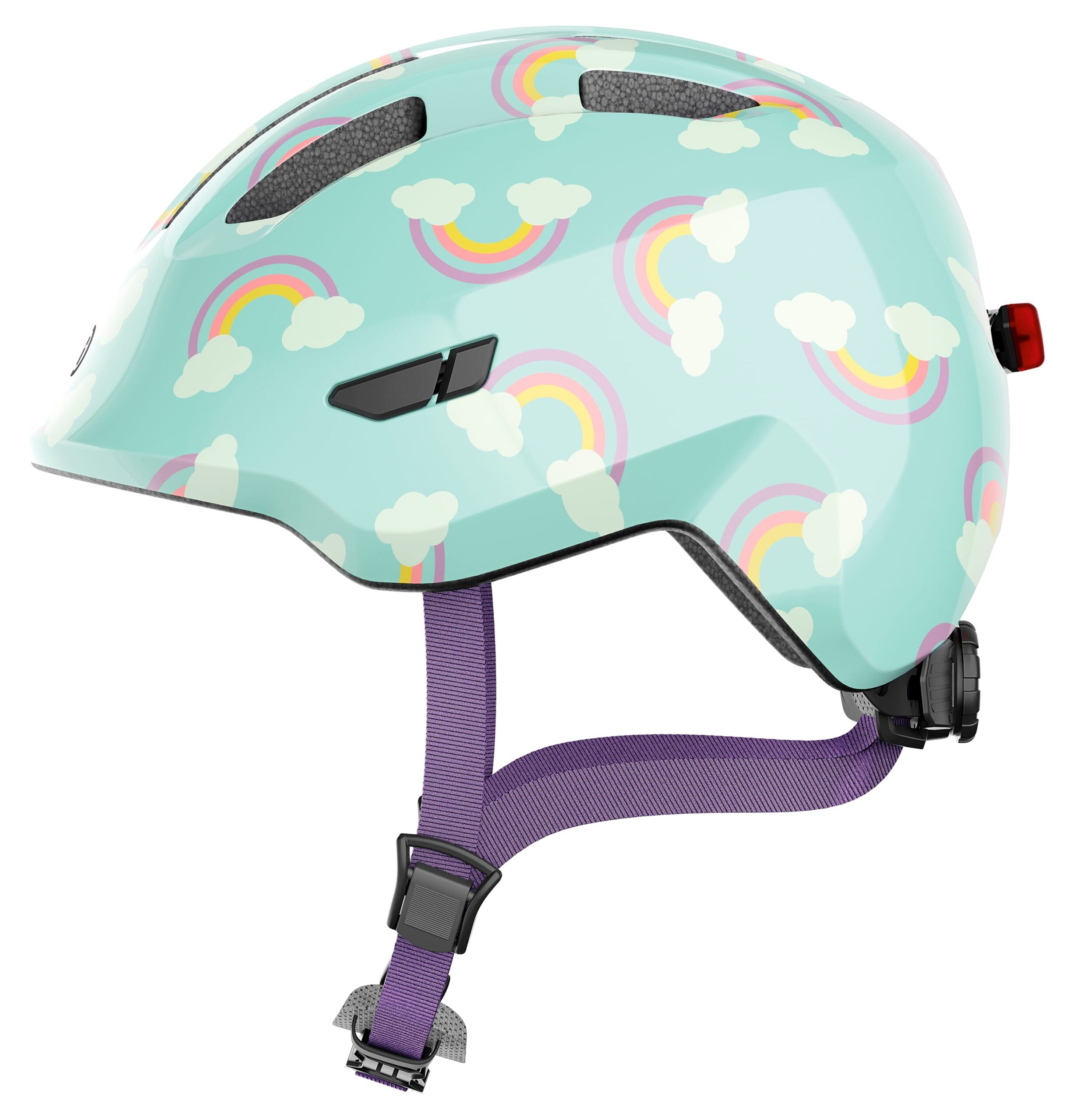 Abus Helmet Smiley 3.0 LED Blue Rainbow S 45-50cm