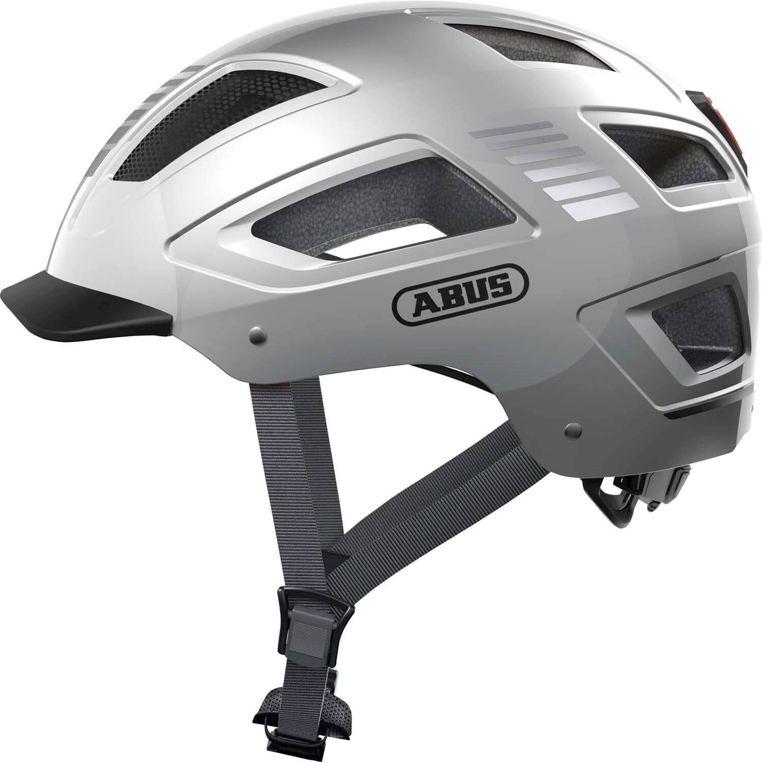 Abus Helmet Hyban 2.0 Signal Silver M 52-58cm