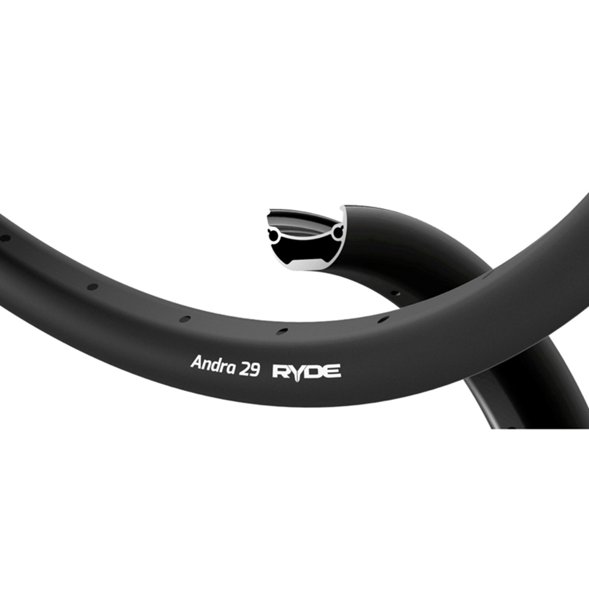 Ryde Rim 27.5 Andra 29D Black Disc 32/14