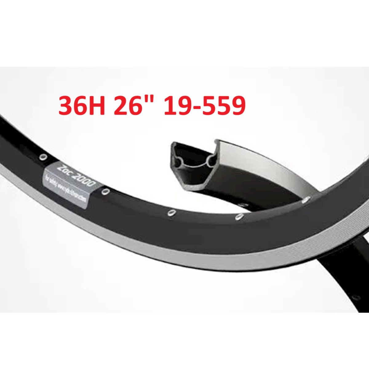 Ryde Rim 26 ZAC2000 Black CNC 36/14 Ryde Rim 26 ZAC2000 Black CNC 36/14