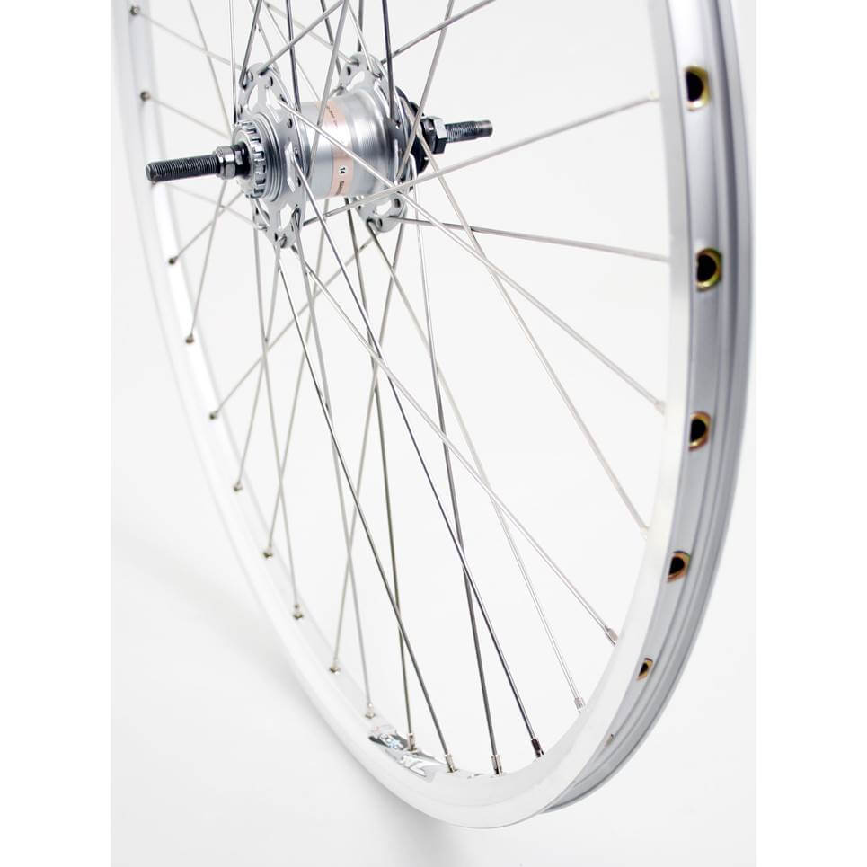 Roland Rear Wheel 28 Nexus 3 RB ZAC2000 Silver Stainless Steel Spokes