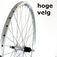 Roland Rear Wheel 28 Fixed Cassette 8 Speed Aluminum V-Profile Silver