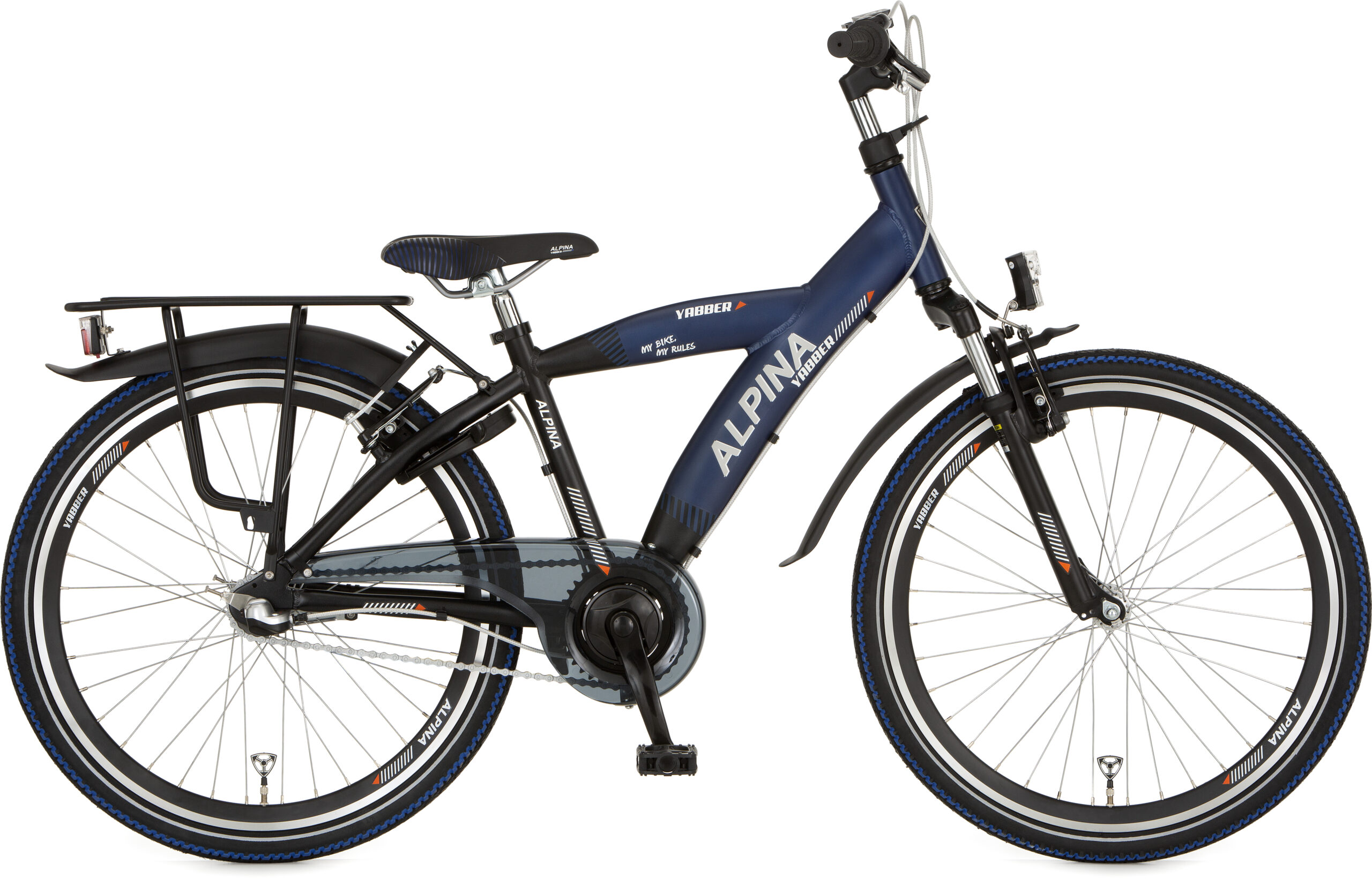 Alpina Yabber J24 Jet Black Metallic Matt Sporty Blue Ma