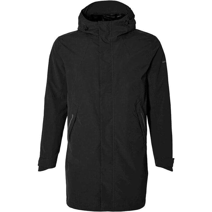 Basil Rain Parka Mosse Men Jet Black XXXL