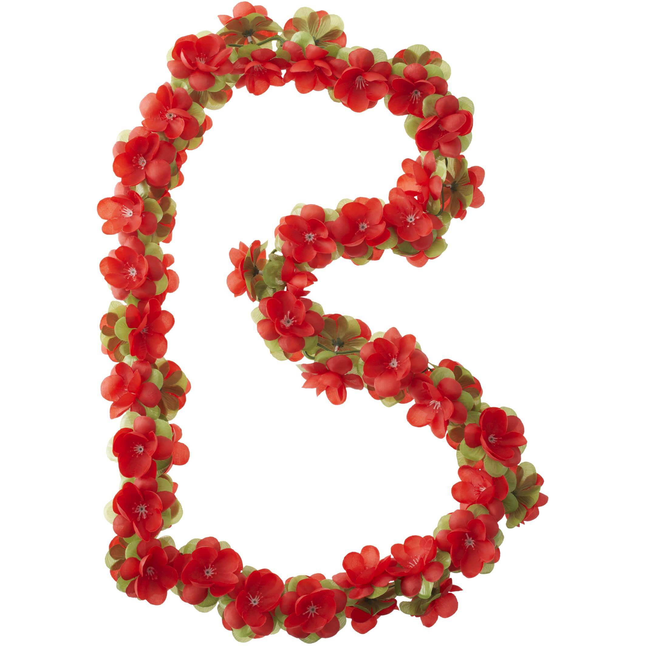 Basil Flower Garland Red