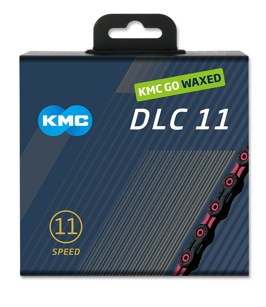 KMC Chain DLC11 Black/Pink 118s Waxed KMC Chain DLC11 Black/Pink 118s Waxed