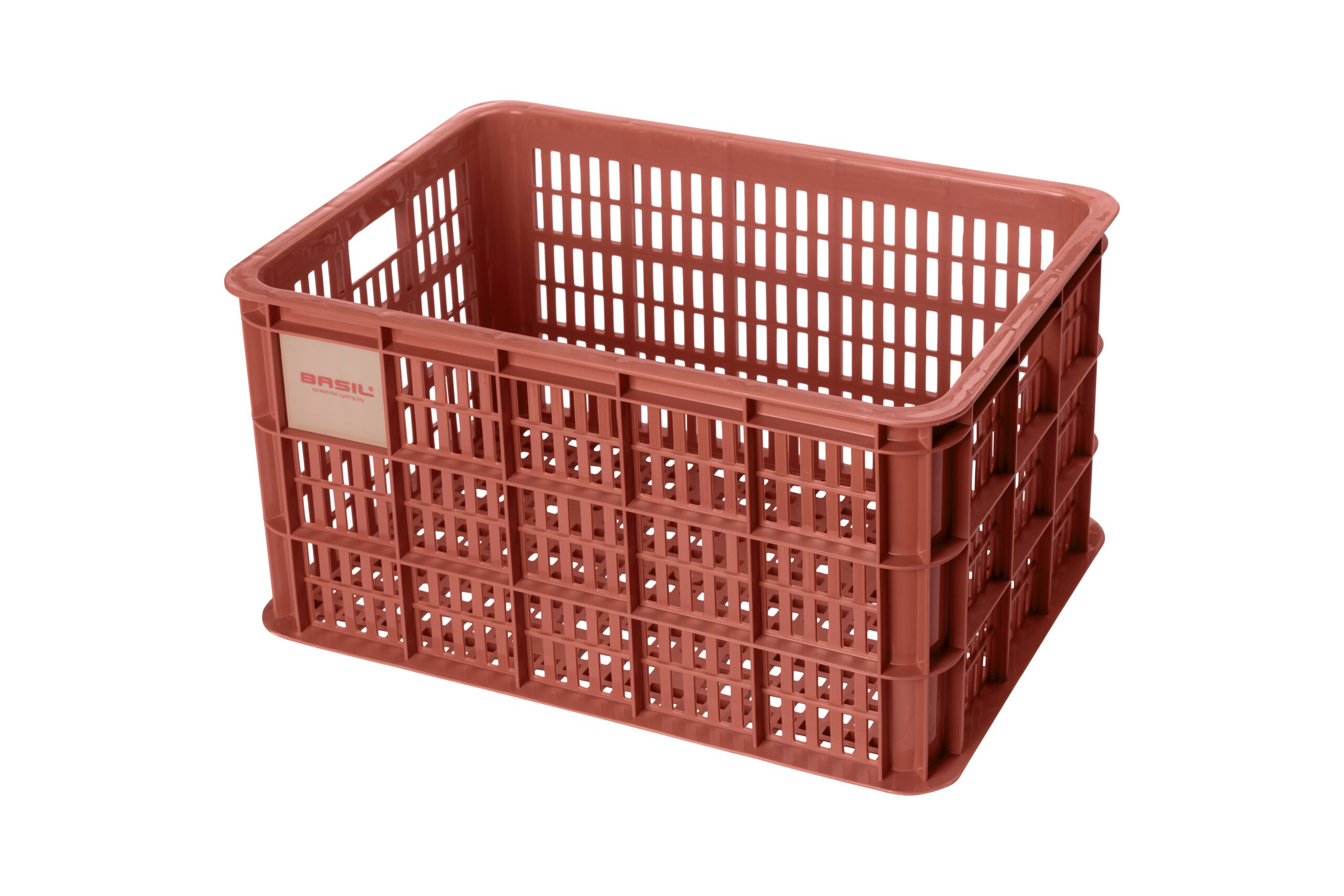 Basil Bike Crate L Terra Red 40L Recycled Basil Bike Crate L Terra Red 40L Recycled