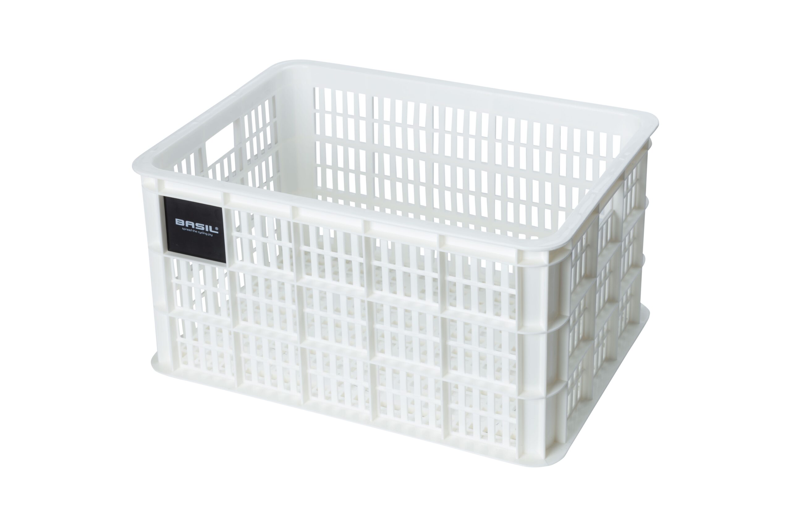 Basil Bike Crate L Bright White 40L Recycled Basil Bike Crate L Bright White 40L Recycled