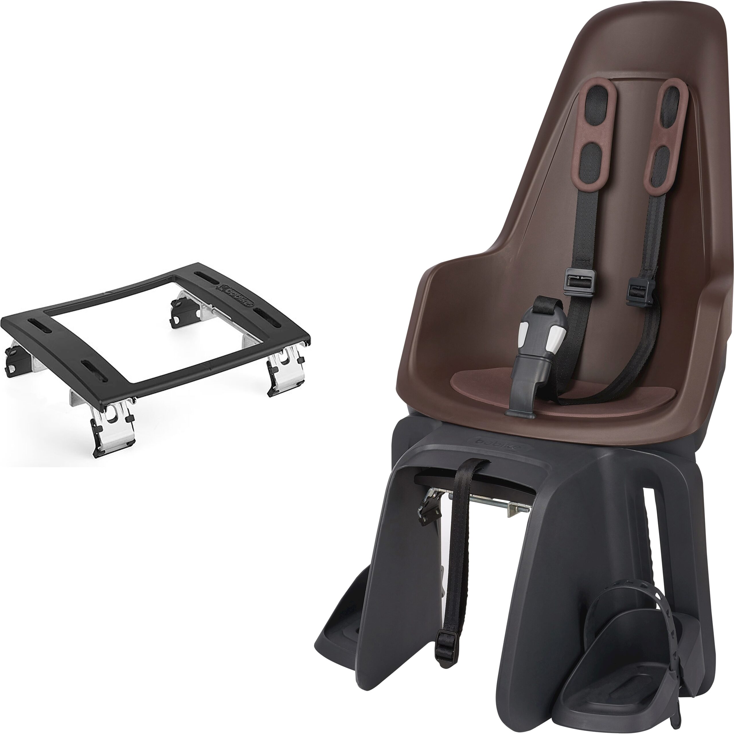 Bobike Rear Seat One Maxi Carrier Mount Coffee Brown