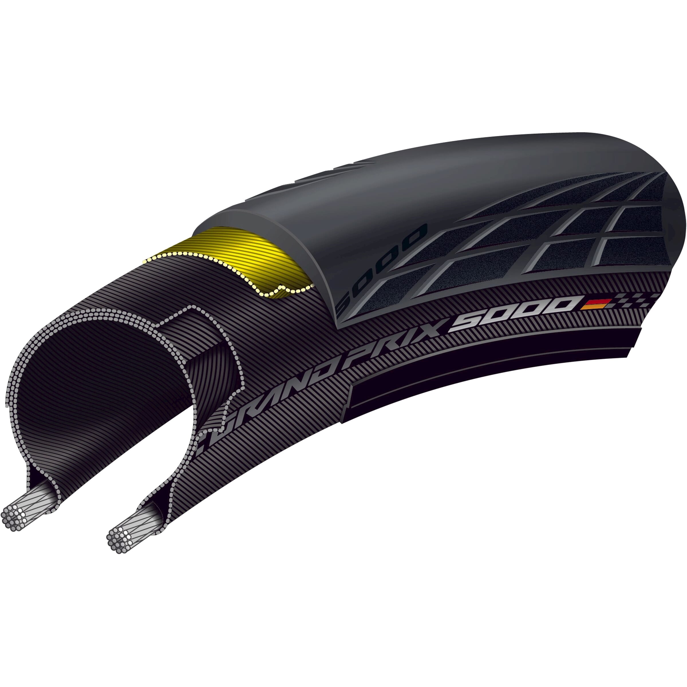 Continental Btb GP 5000 700 X 30 Black Folding