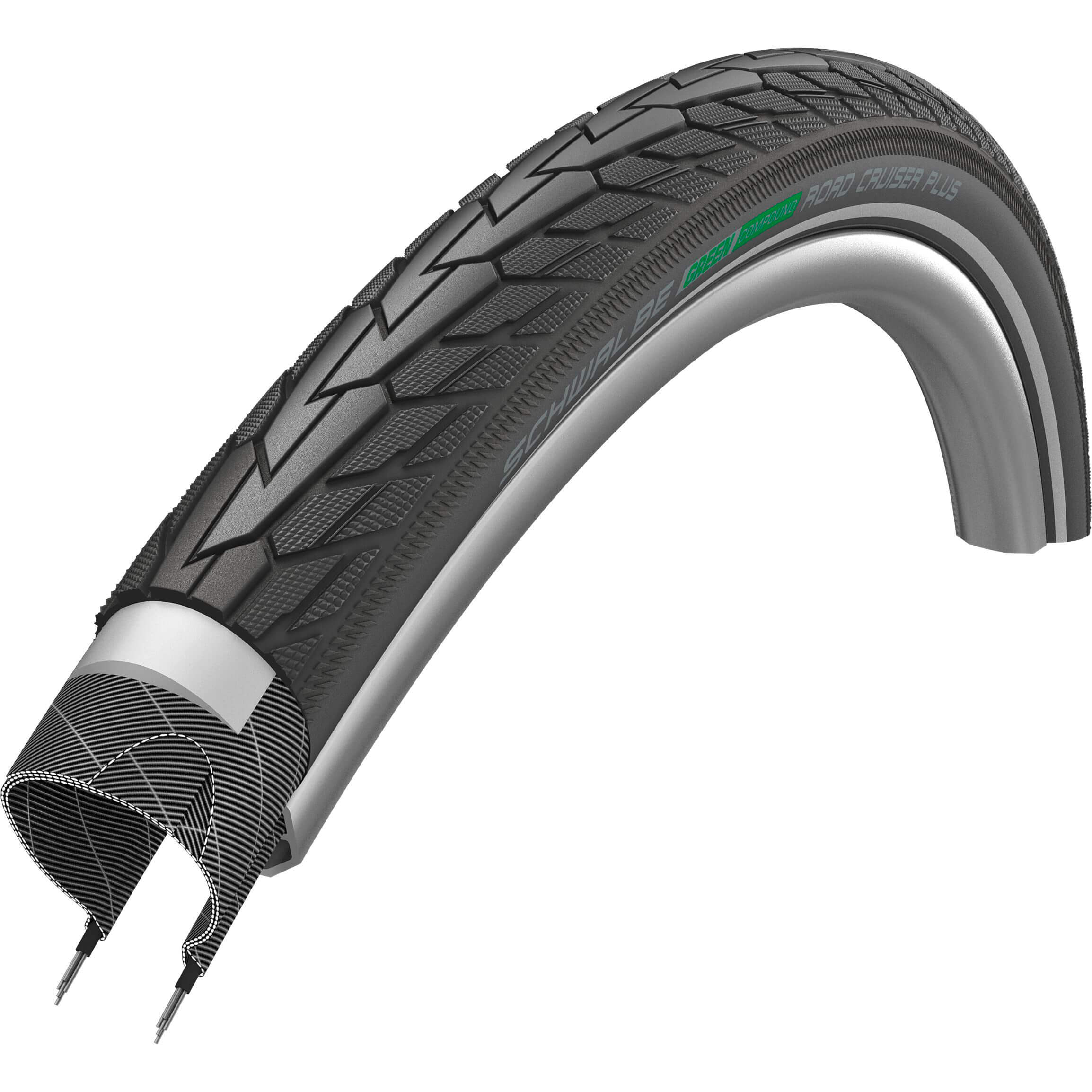 Schwalbe Btb Road Cruiser Plus 28 x 1.40 Black Reflective
