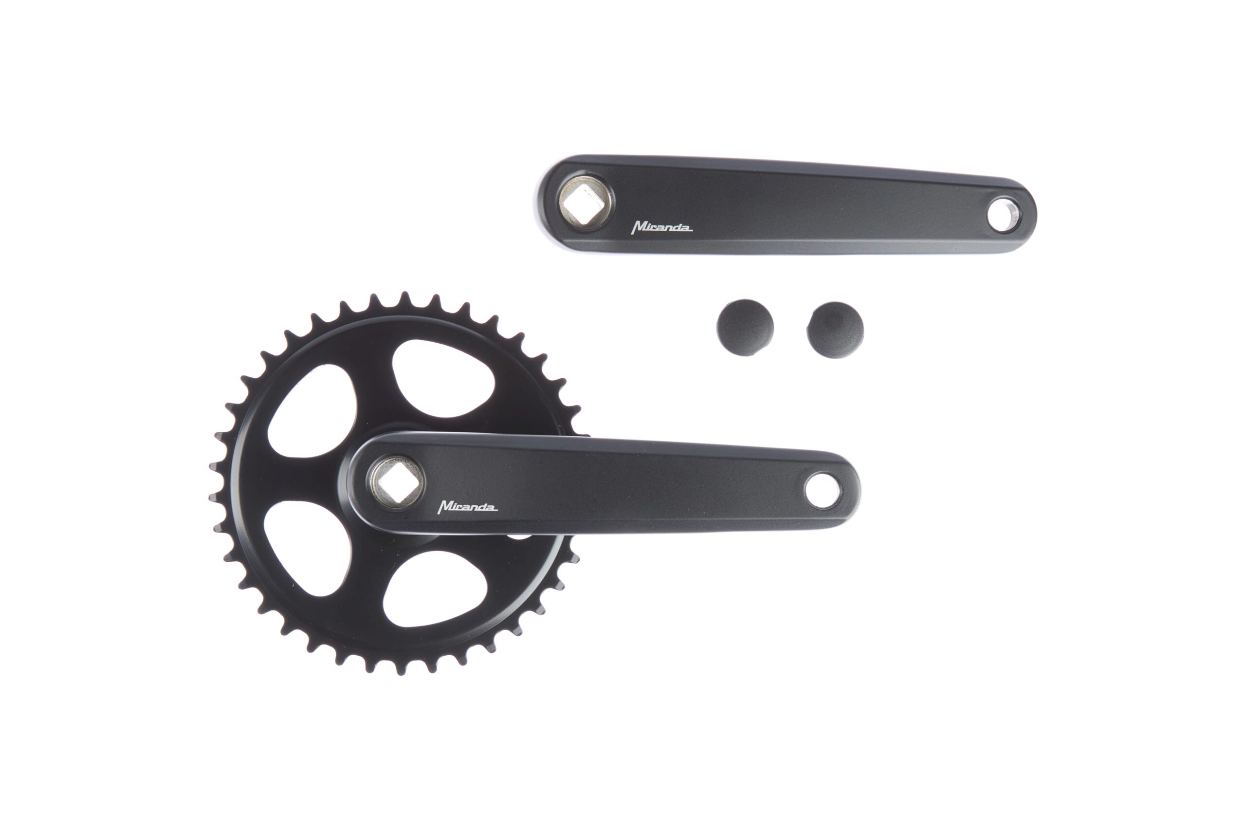 Miranda Crankset 38t 3/32 Delta Matte Black