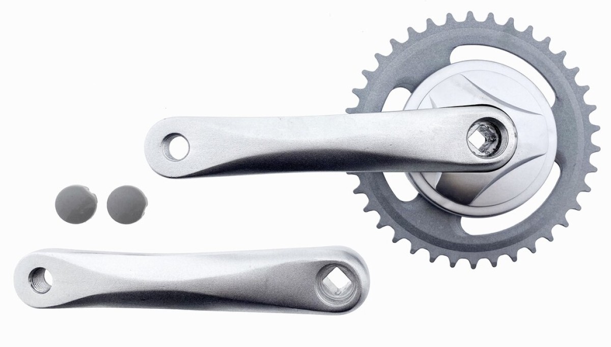 Vinty Crankset 38T 1/8 Inch Crank 170mm Silver