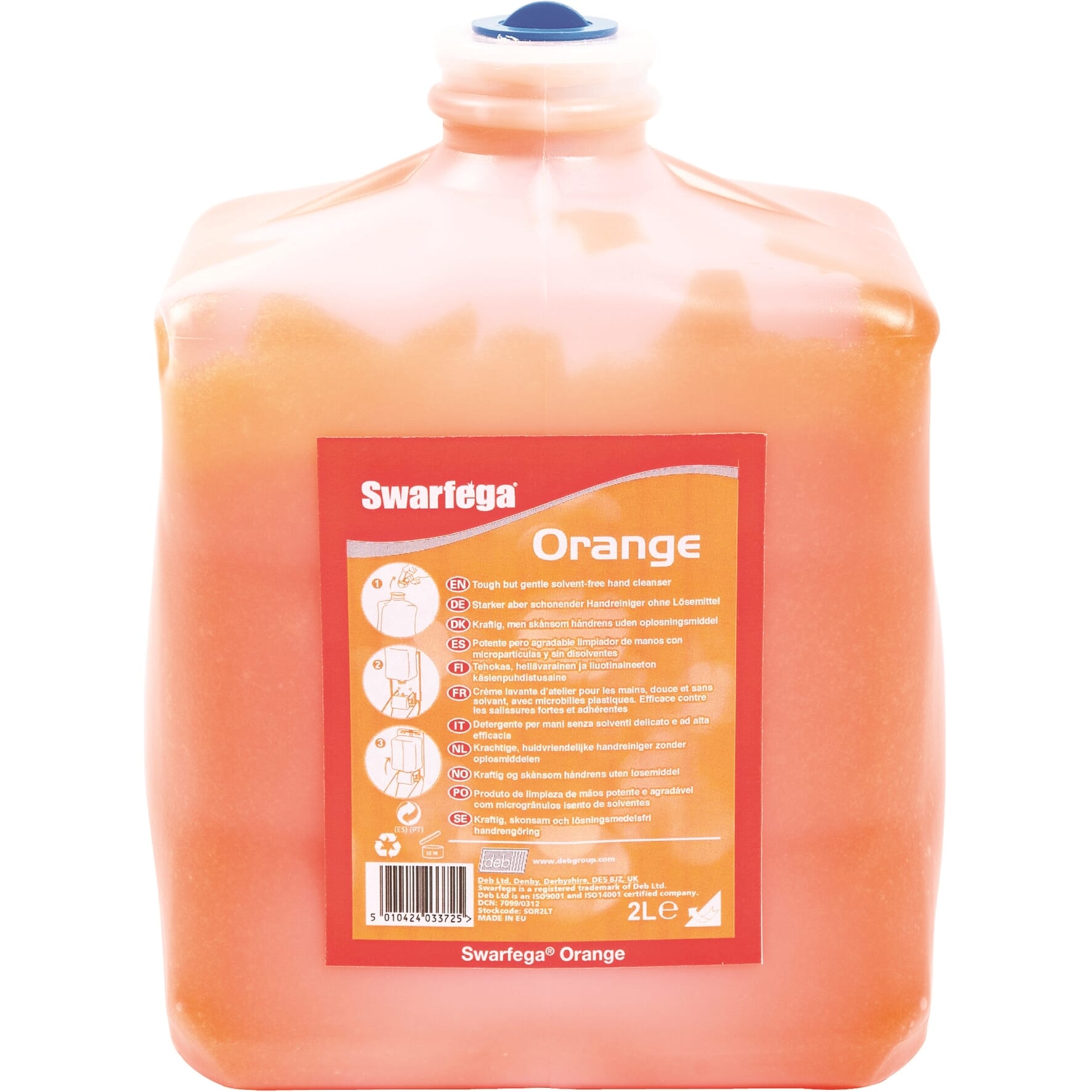 Swarfega Orange Hand Cleaner Soap 2L Swarfega Orange Hand Cleaner Soap 2L