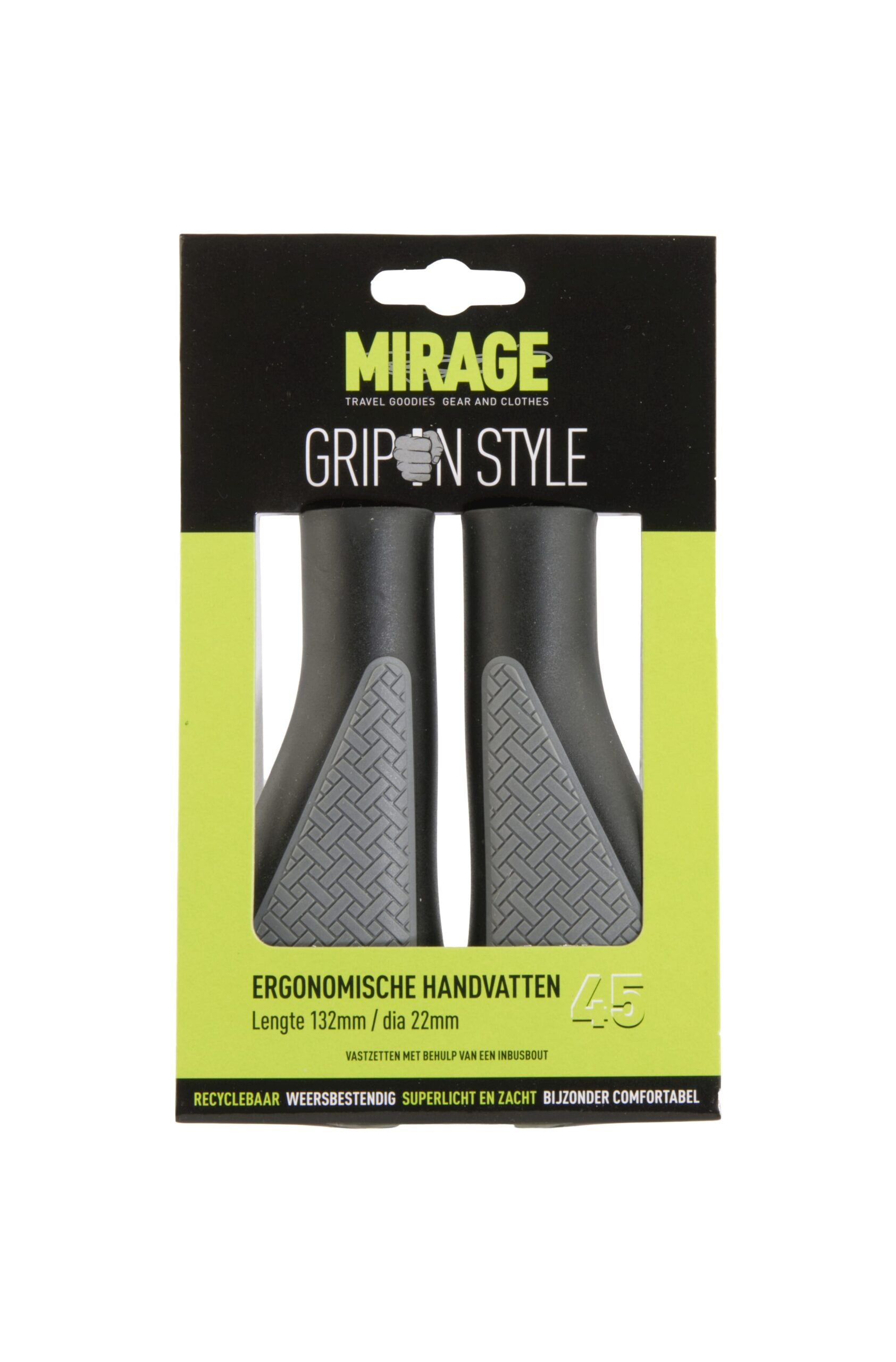 Mirage Handles Grips In Style 132mm Black Grey