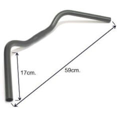 Ergotec Handlebar Bend Trekking 25.4 Steel Black Ergotec Handlebar Bend Trekking 25.4 Steel Black