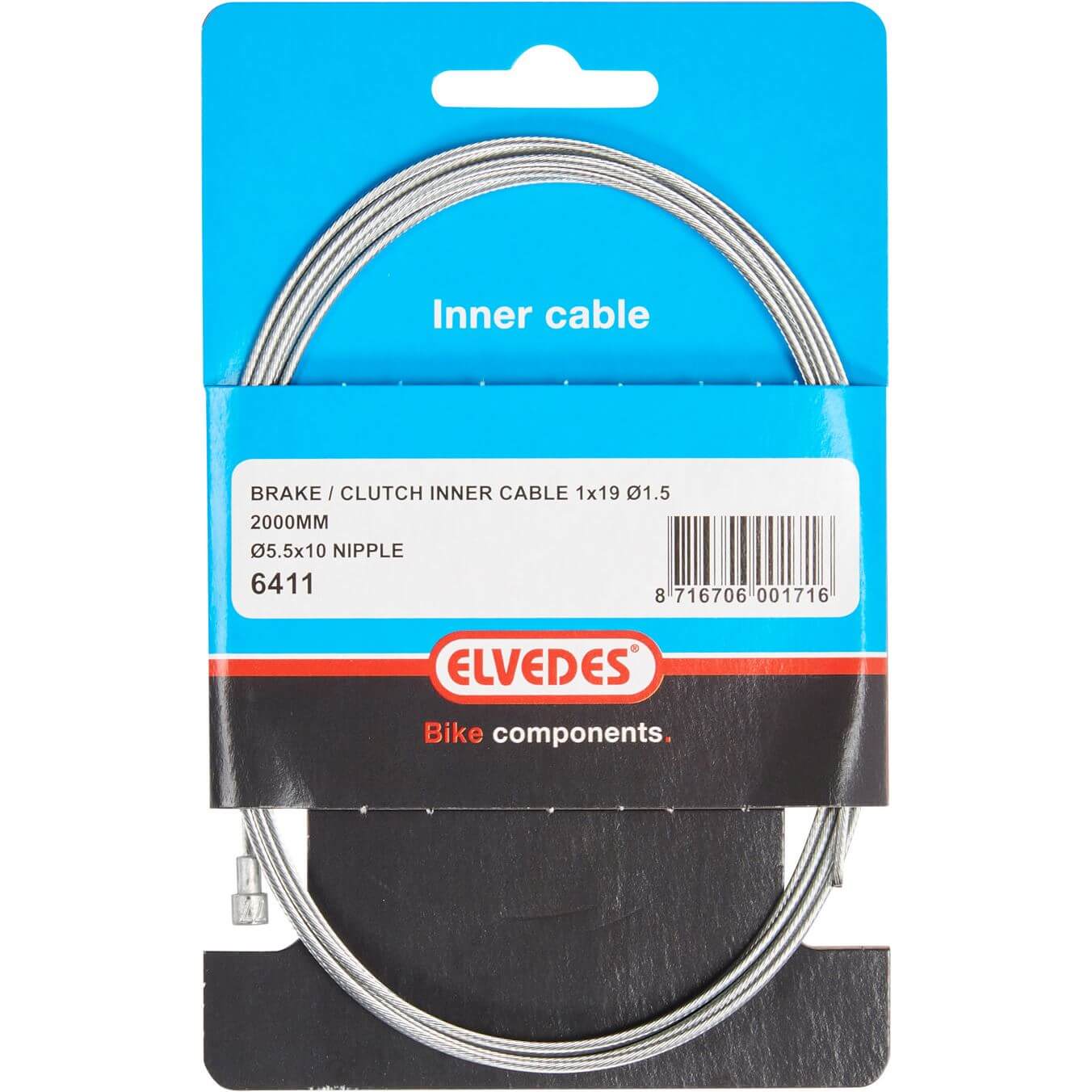 Elvedes Brake Inner Cable Pear Nipple 5.5x10