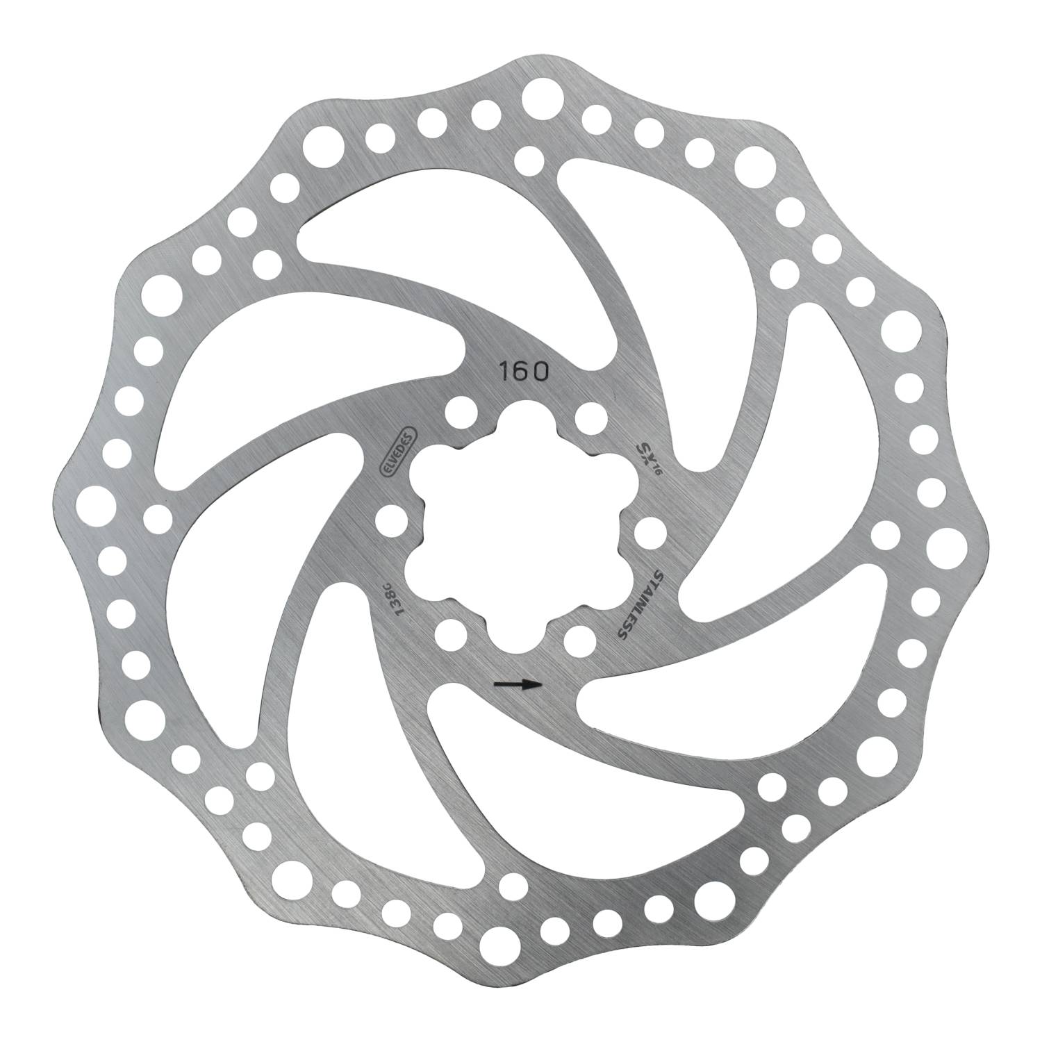 Elvedes Brake Disc 160mm SX Six Hole 1.8mm