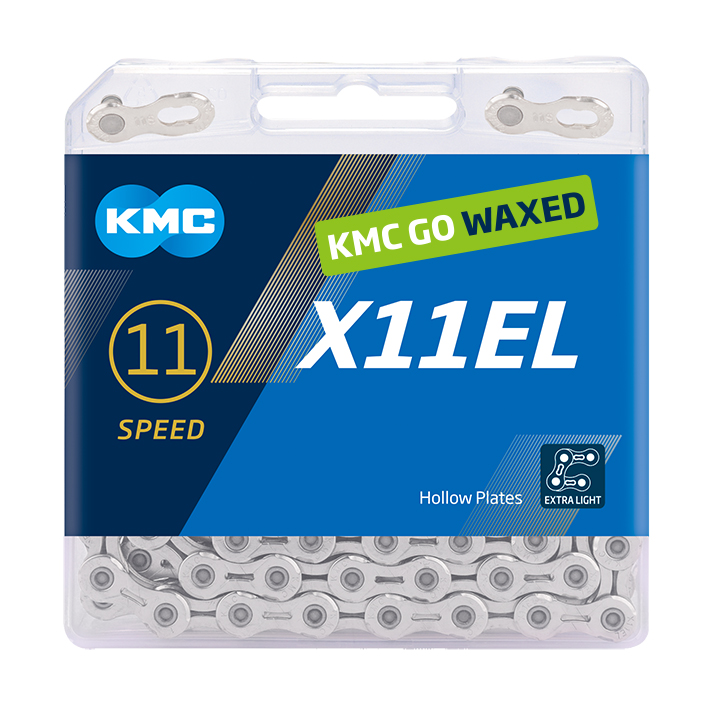 KMC Chain X11EL Silver 118s Waxed KMC Chain X11EL Silver 118s Waxed