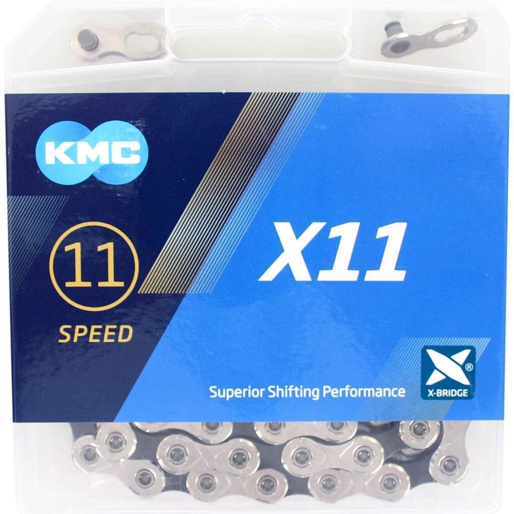 KMC Chain X11 Silver/Black 118 Links