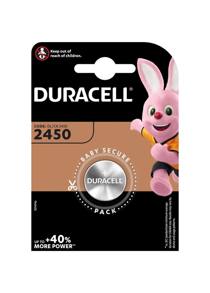 Duracell Battery CR2450 3V Card (1)