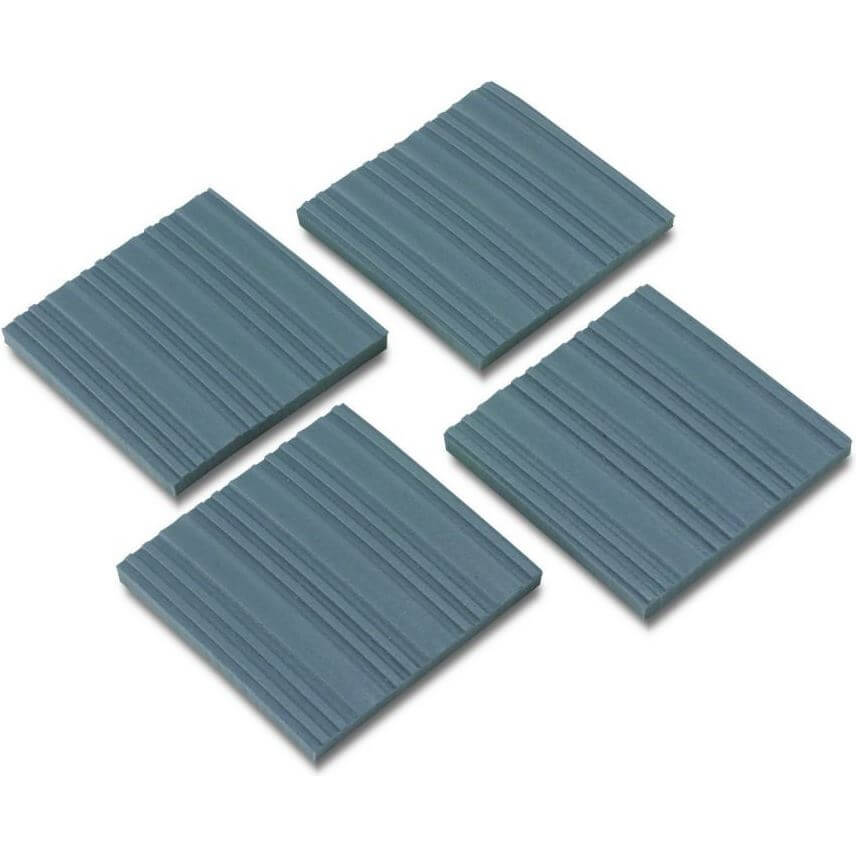 Minoura Hometrainer Pad Set of 4 10x10cm Grey