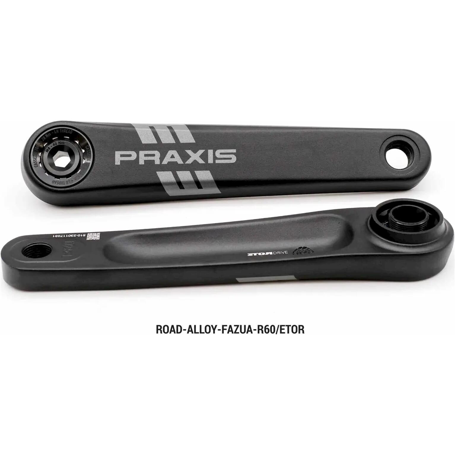 Praxis Crankset E-Race Alloy Etor Spline 172.5mm Fazua R60