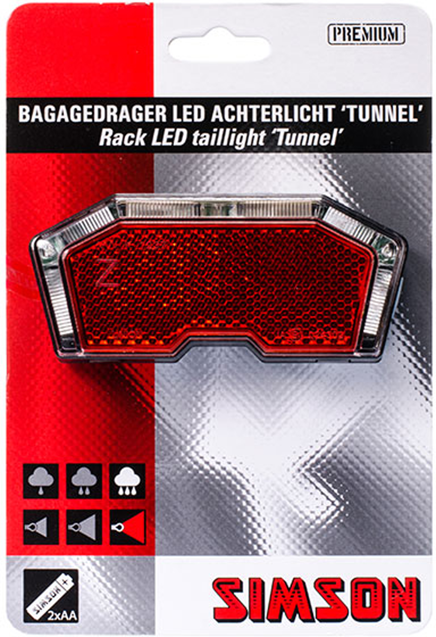 Simson Taillight Tunnel Car Battery 50/80mm