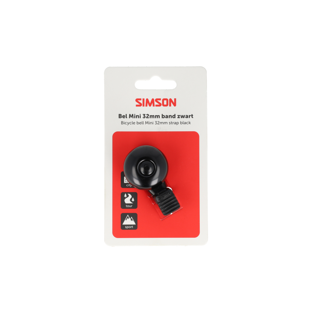 Simson Bell Mini 32mm Flex Band Black
