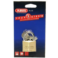 Abus Padlock 65/40mm On Card Abus Padlock 65/40mm On Card
