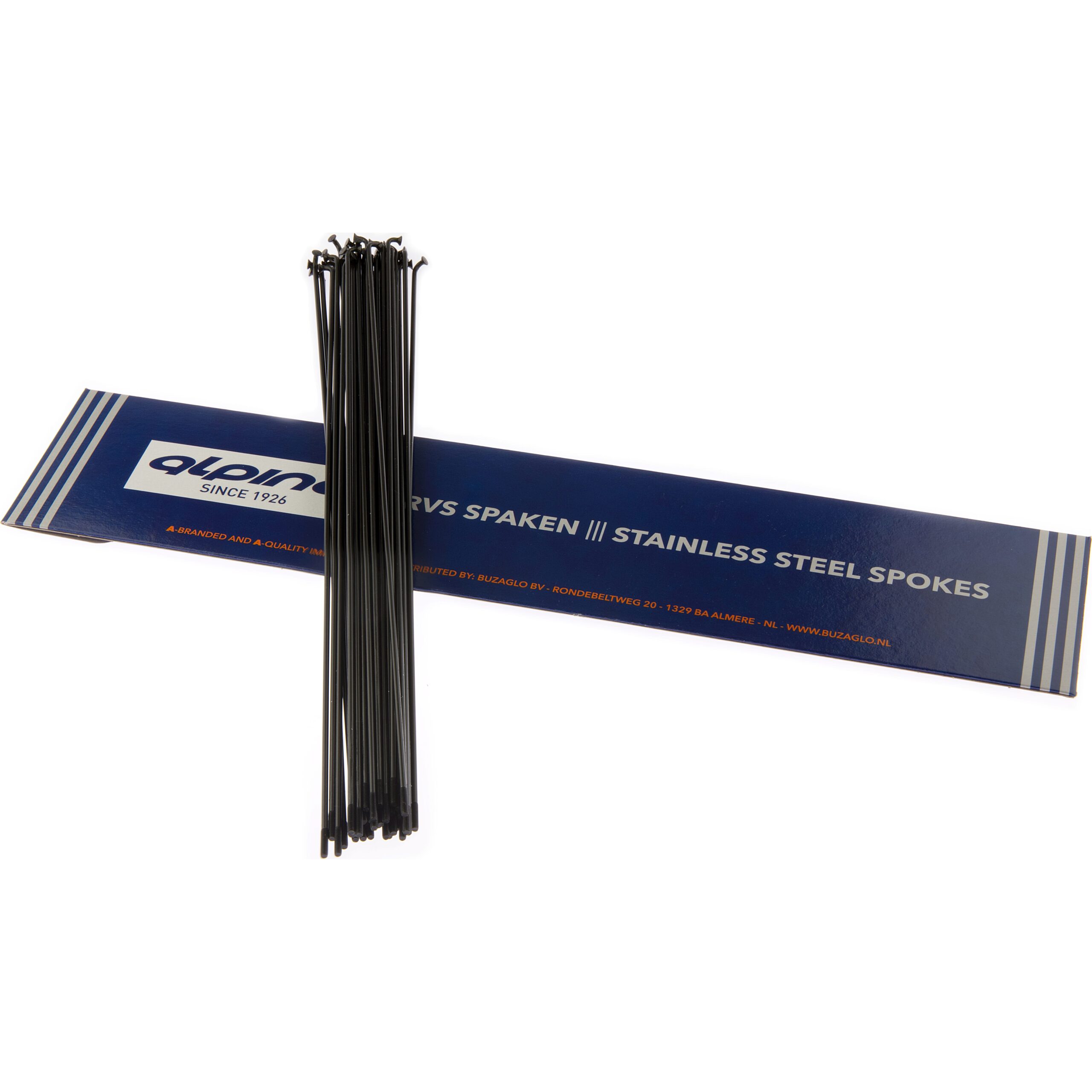 Alp Spoke LDR 14-296mm Stainless Steel Black (36 Pieces)