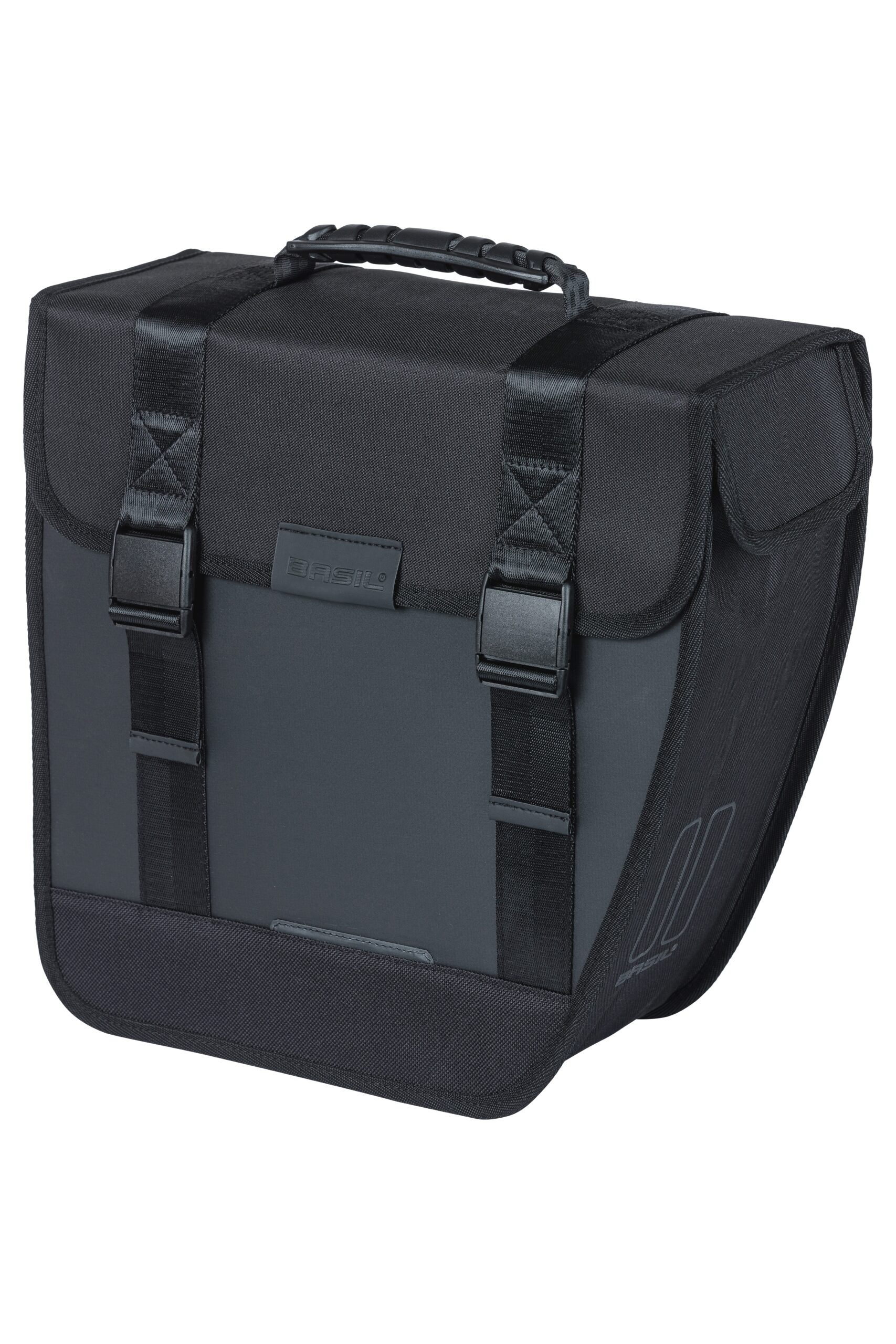 Basil Single Bike Bag Tour Waterproof Black Right 14L Basil Single Bike Bag Tour Waterproof Black Right 14L