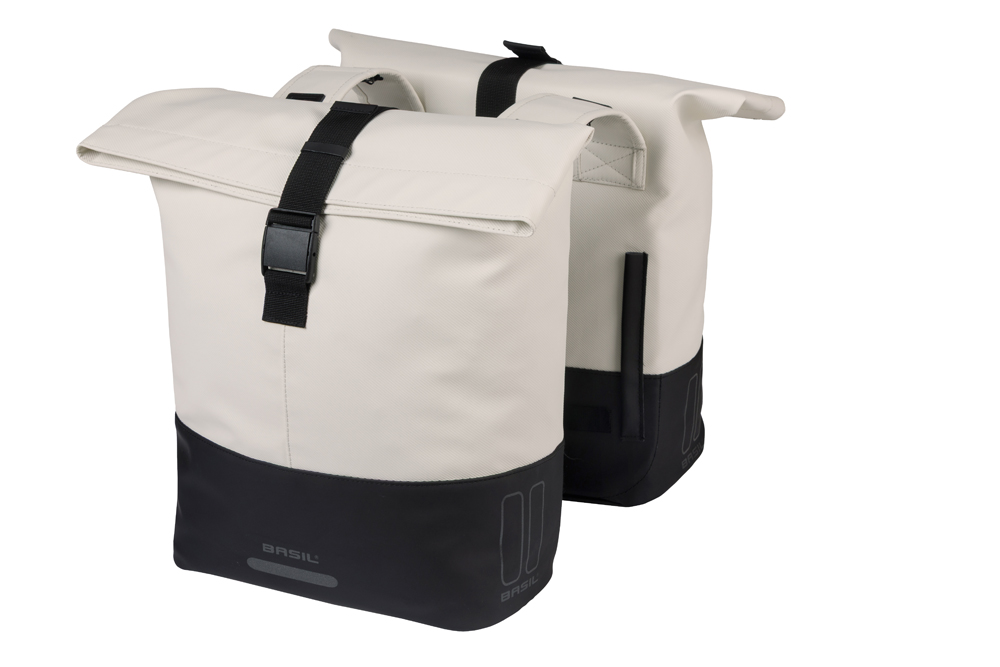 Basil Double Bike Bag Cove Off White Black 28-32L Basil Double Bike Bag Cove Off White Black 28-32L
