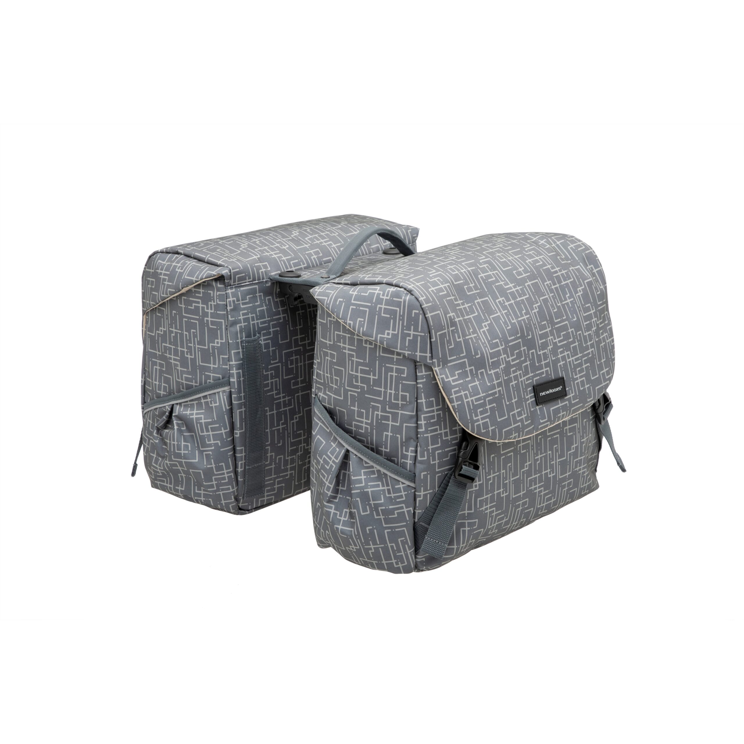 New Looxs Double Bike Bag Mondi Joy Ivy Grey Racktime 38L New Looxs Double Bike Bag Mondi Joy Ivy Grey Racktime 38L