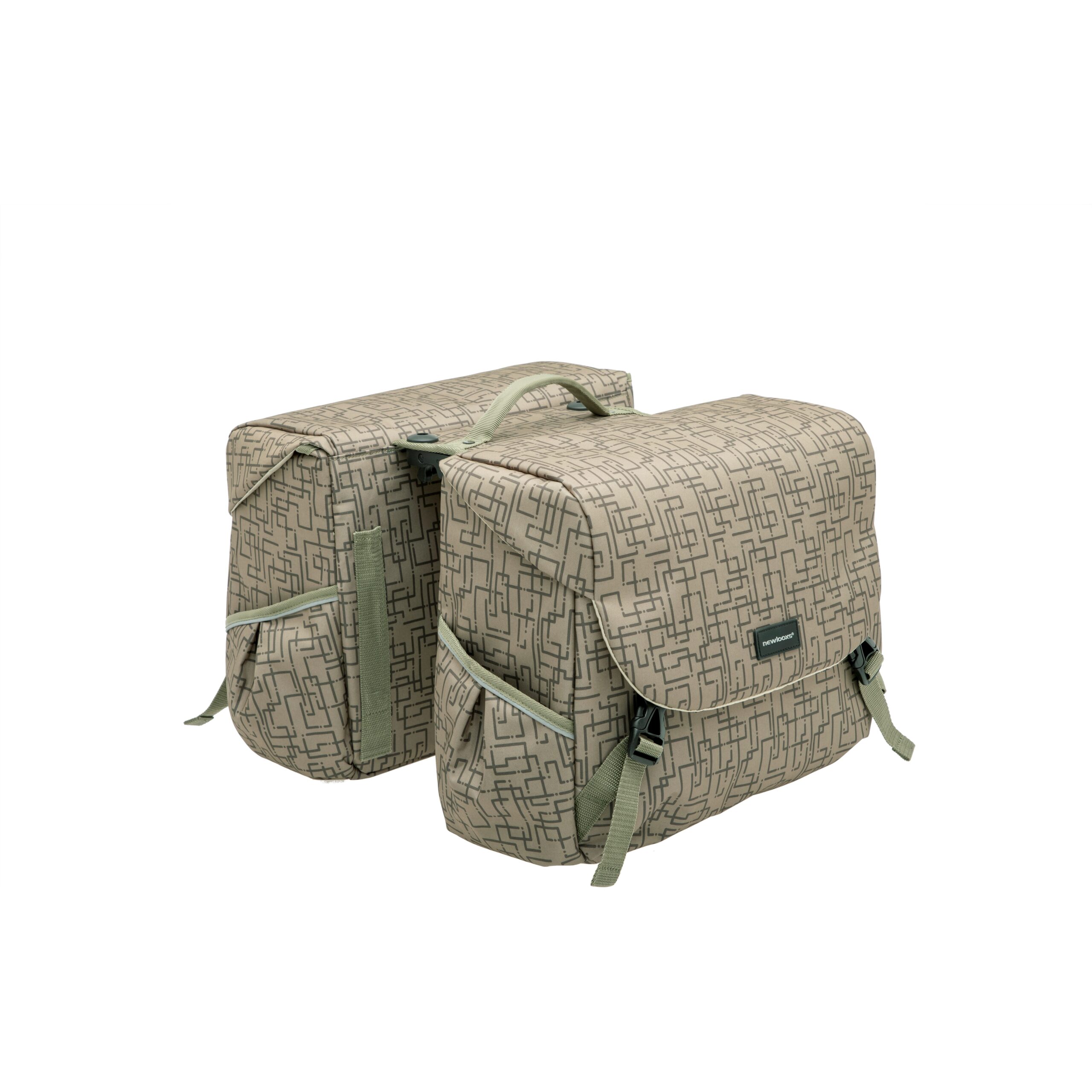 New Looxs Double Bike Bag Mondi Joy Ivy Walnut Racktime 38L