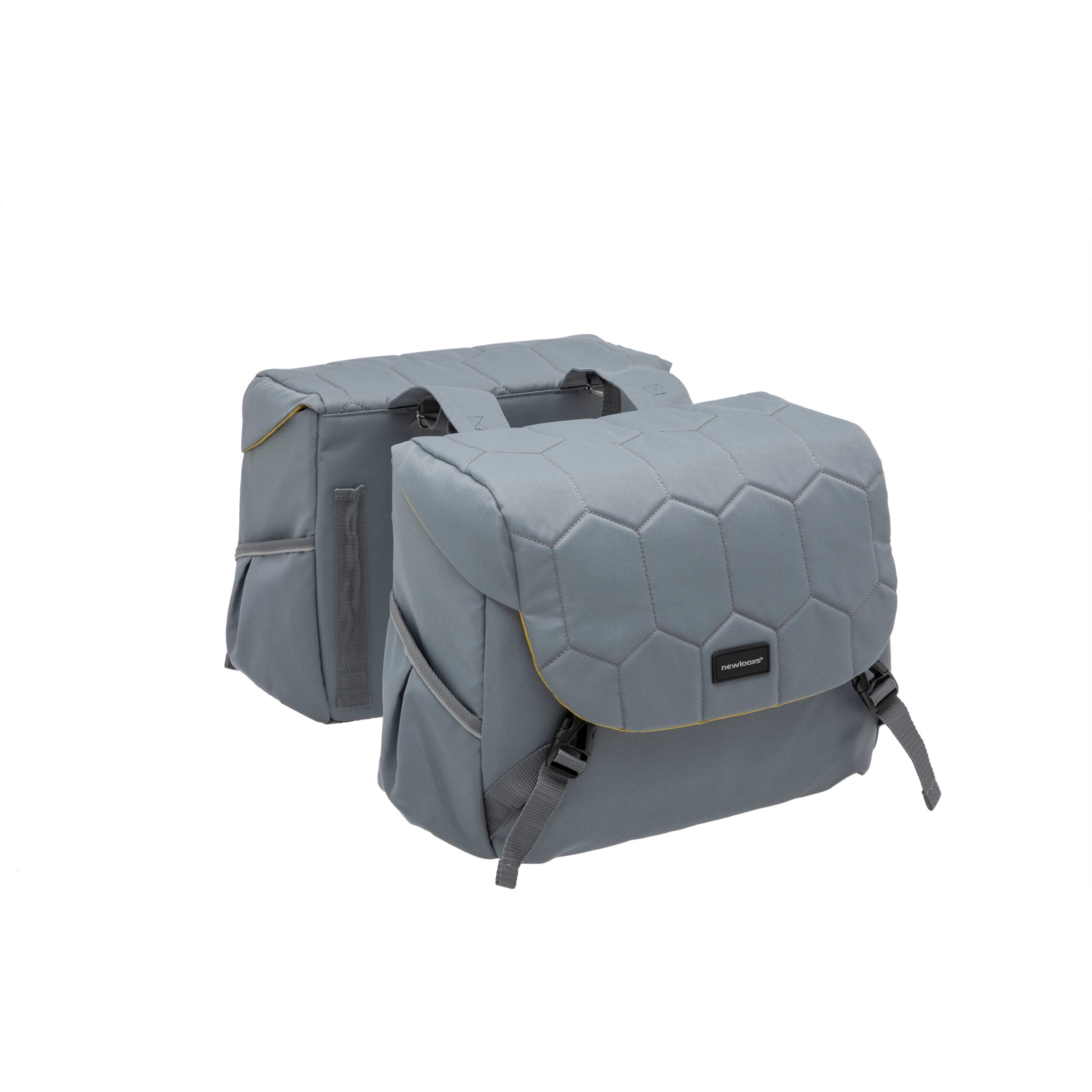New Looxs Double Bike Bag Mondi Joy Quilted Grey 38L New Looxs Double Bike Bag Mondi Joy Quilted Grey 38L
