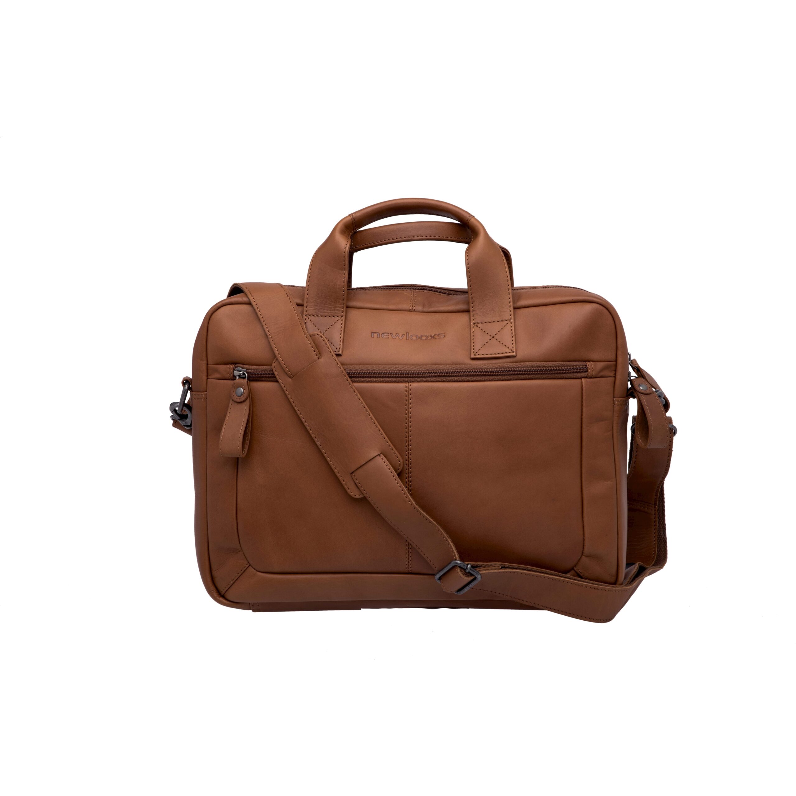 New Looxs Laptop Bag Luko Leather Cognac 7.5L 15 Inch