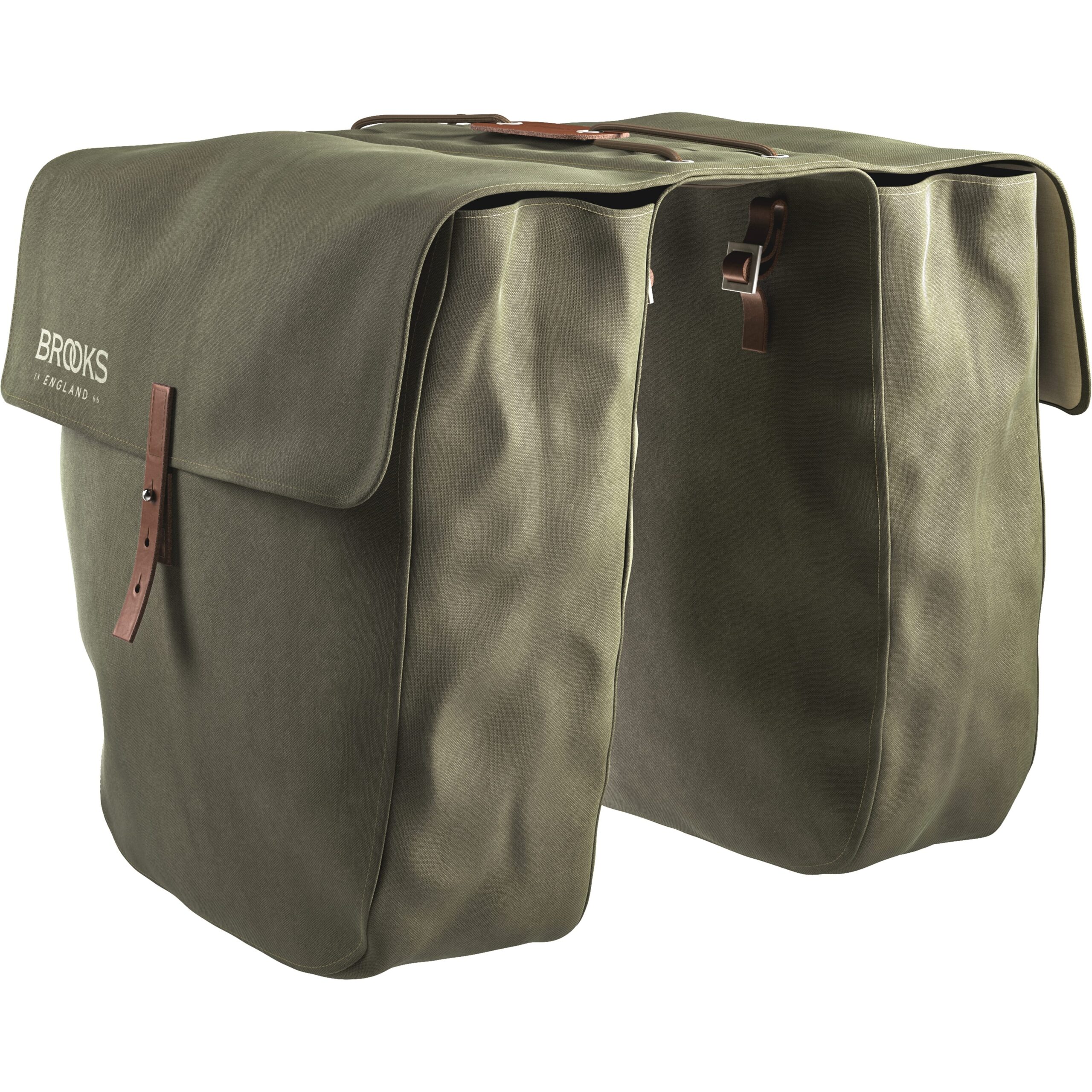 Brooks Double Bike Bag Brick Lane Panniers Sage Green 30L