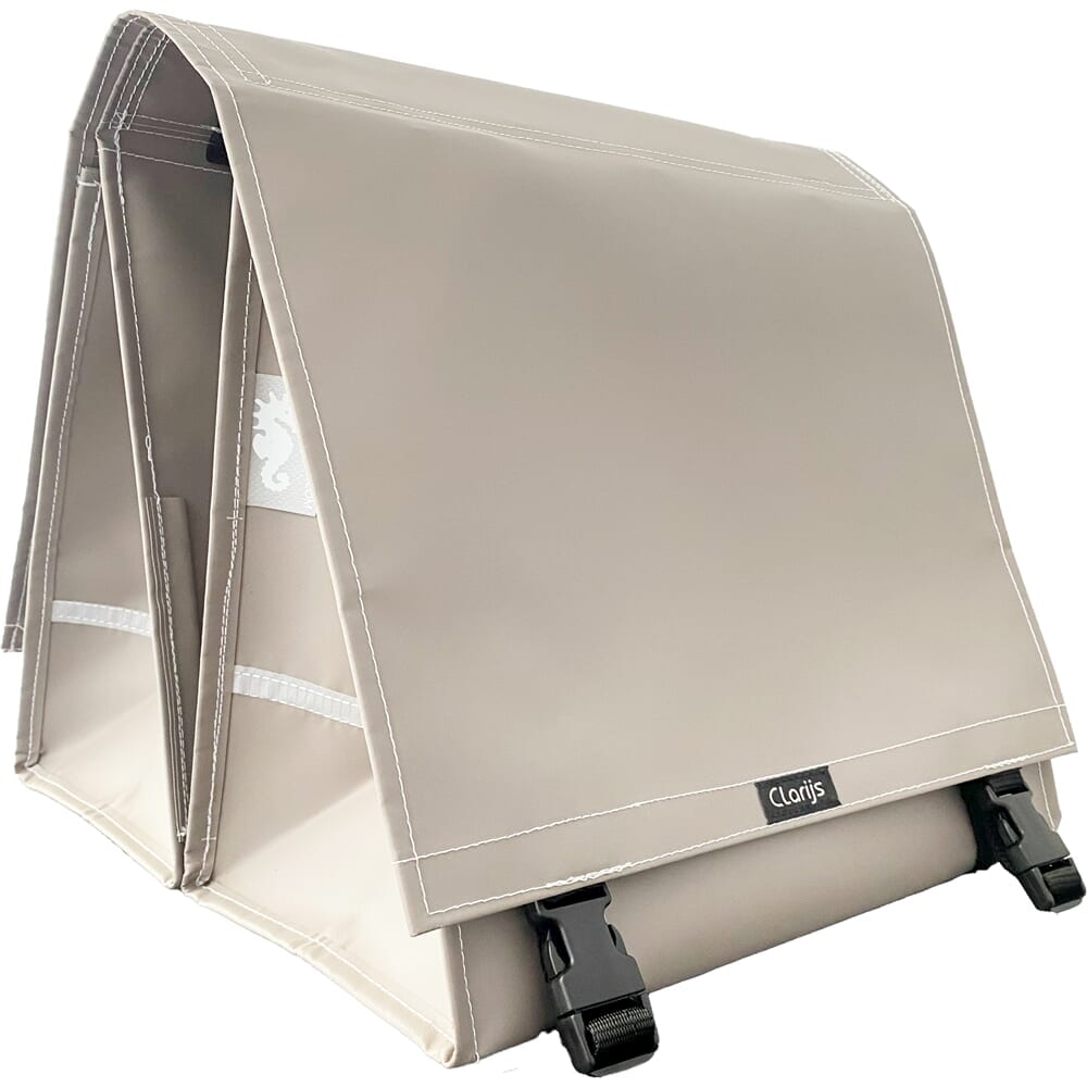 Clarijs Double XL PVC Bike Bag 46L With Cutout Matte Taupe Clarijs Double XL PVC Bike Bag 46L With Cutout Matte Taupe