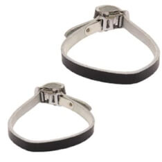Toe Clip Strap Leather Black (2) Toe Clip Strap Leather Black (2)